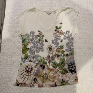 Ted Baker Print Tee Size 0